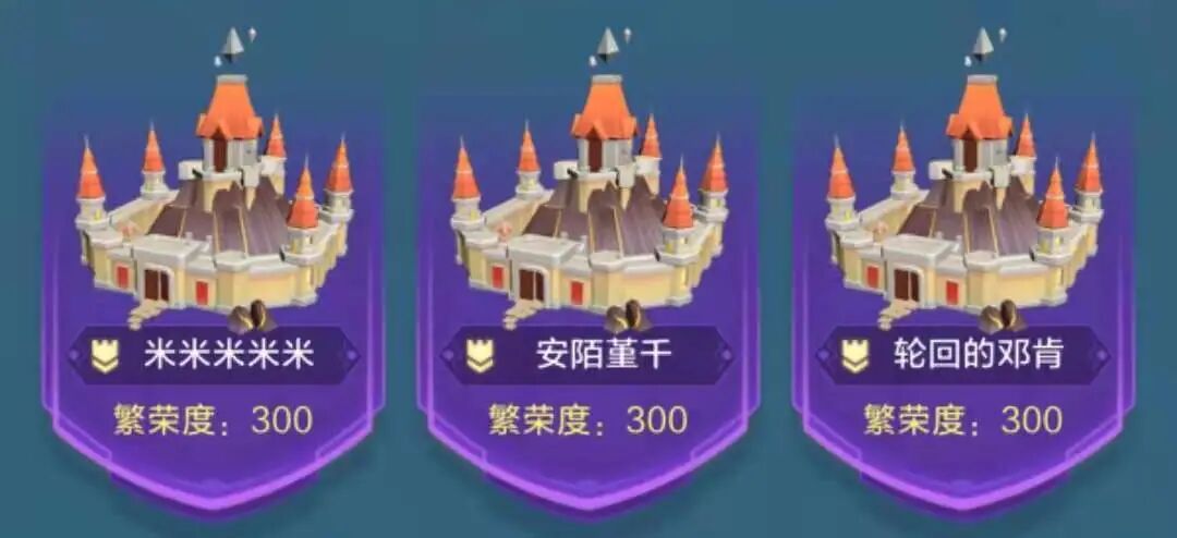 上古王冠阵营版图繁荣度