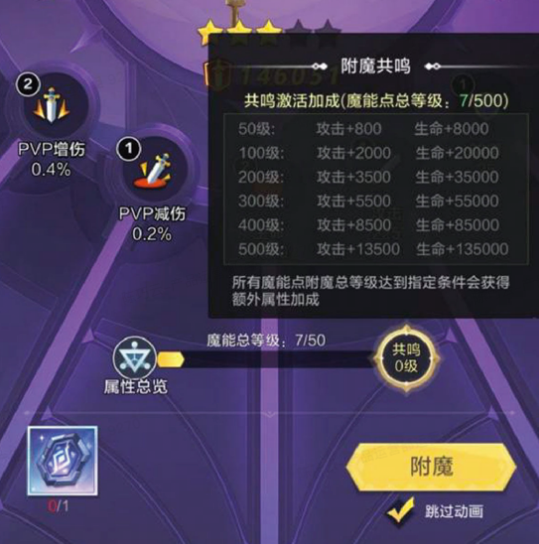 上古王冠魔典附魔共鸣属性