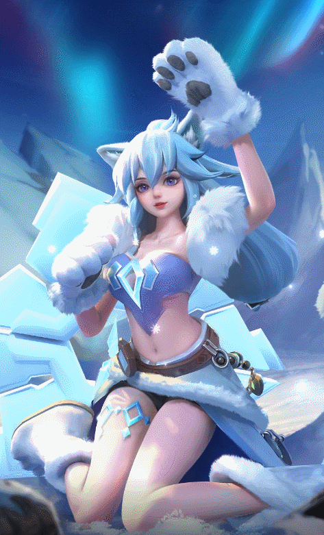 上古王冠雪原极光技能gif演示